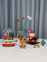 Bộ ghép hình hộp quà Noel Sembo block 601090