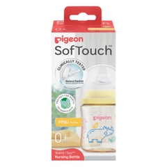 Bình sữa Pigeon PPSU in họa tiết