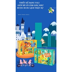 Bộ vali ghép hình châu lục Mideer (5 tuổi+)