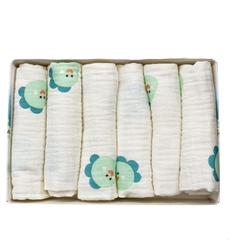 Set 6 khăn sữa nhăn 2 lớp Mipbi