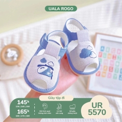 Dép tập đi hình máy bay xanh Uala rogo