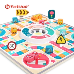 Bộ cờ cá ngựa ô tô gỗ Top Bright