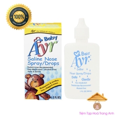 Xịt muối vô trùng Baby Ayr cho bé