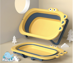 Chậu tắm kèm phao gấp gọn Holla Cá Sấu