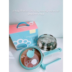 Bộ nồi chảo đá Fashion Mèo