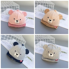 Mũ lưỡi trai kẻ Gấu cho bé