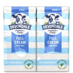 Sữa tươi Devondale Úc 200ml