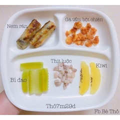 Khay ăn dặm 3 ngăn Nakaya Nhật