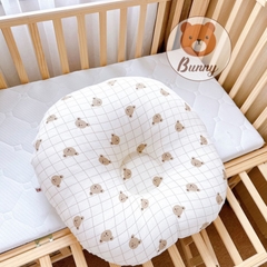 Gối chống trào ngược vải xô Muslin Bunny