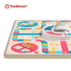 Bộ cờ cá ngựa ô tô gỗ Top Bright