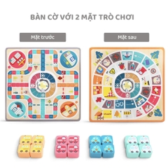 Bộ cờ cá ngựa ô tô gỗ Top Bright