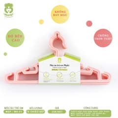 Bộ 10 chiếc móc quần áo trẻ em MIPBI