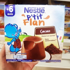 Flan Nestle cho bé 6m