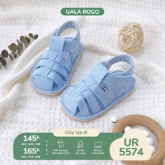 Dép tập đi quai đan xanh nhạt Uala rogo