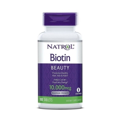 Viên uống Natrol Biotin 10000mcg hỗ trợ mọc tóc