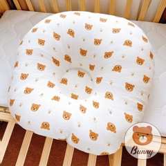 Gối chống trào ngược vải xô Muslin Bunny
