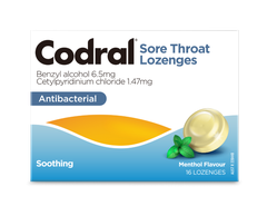 Kẹo ngậm trị ho, đau họng Codral Úc