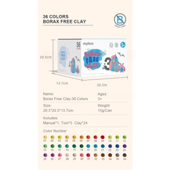 Đất nặn không dính Mideer Borax Free Clay (3 tuổi+)