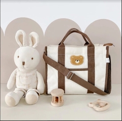 Túi bỉm sữa thêu Gấu