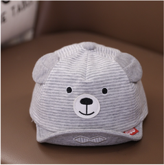 Mũ lưỡi trai kẻ Gấu cho bé