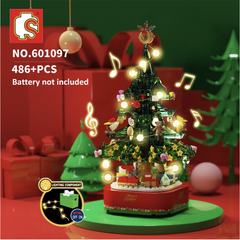 Bộ ghép hình cây thông có nhạc Sembo 601097 Christmas