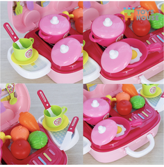 Đồ chơi nấu ăn màu hồng ToysHouse 008-915