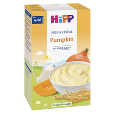 Bột ăn dặm Hipp vị Bí Ngô, sữa (6 tháng+)