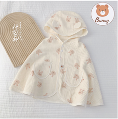 Áo choàng nắng vải xô Bunny