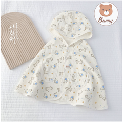 Áo choàng nắng vải xô Bunny