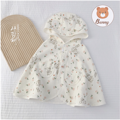 Áo choàng nắng vải xô Bunny