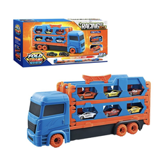 Ô tô đồ chơi xe tải 3 tầng mô hình đường đua xe 1m65