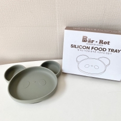 Khay ăn dặm chia ngăn silicon đế hít Bar-Rot