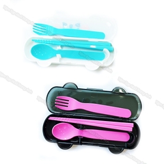 Set thìa + dĩa + đũa Nhật cho bé