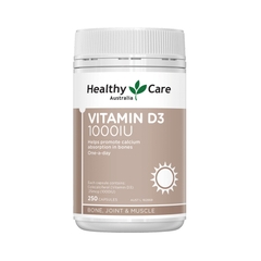 Viên uống Vitamin D3 1000IU Healthy Care