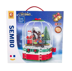Bộ ghép hình hộp quà Noel Sembo block 601090