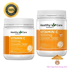 Viên ngậm Vitamin C 500mg Healthy Care Úc