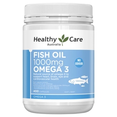 Viên uống dầu cá Healthy Care Fish Oil 1000mg Omega 3 Úc 400 viên