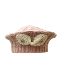 Mũ nồi len đính nơ