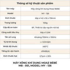 Máy xông khí dung cầm tay MOAZ BÉBÉ MB051
