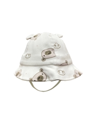 Mũ vành cotton nỉ túi zip