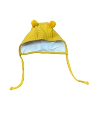 Mũ cotton trơn 2 quả bông có dây buộc