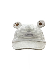 Mũ sơ sinh cotton tai Gấu