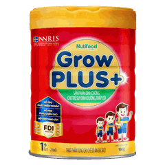 Sữa bột Nutifood Grow Plus đỏ hộp 900g (Từ 1-2 tuổi)