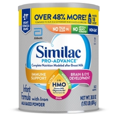 Sữa bột Similac Pro - Advance Non HMO - GMO cho bé từ 0 - 12 tháng 964g (Hộp nhựa)
