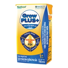 (Lốc 4h) Sữa uống dinh dưỡng Nutifood GrowPLUS+ 110ml (Vàng)