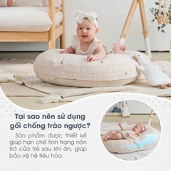 Gối chống trào ngược vải xô Muslin Bunny
