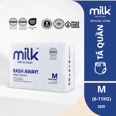 Bỉm thuần chay Milk Safe & Clean nội địa Malaysia