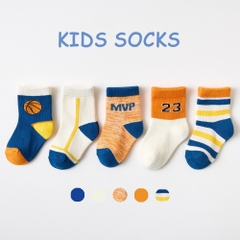 Set 5 đôi tất Kids Sock Soft & Cotton