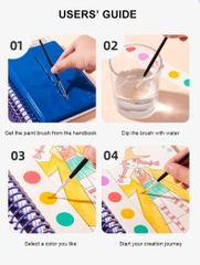 Sổ tay tô màu nước Mideer Little Designer