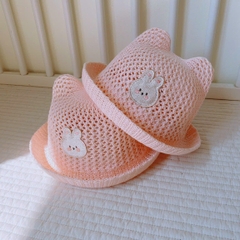 Mũ vành lưới thêu